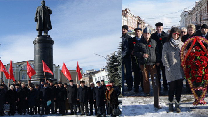 У памятника Ленину во Владикавказе появились живые цветы