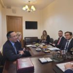Состоялась встреча Казбека Тайсаева с с Верховным комиссаром ОБСЕ по делам национальных меньшинств Кайратом Абдрахмановым