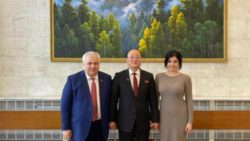 Казбек Тайсаев и Мария Прусакова провели встречу с Послом КНДР Син Хон Чхолем в Посольстве КНДР