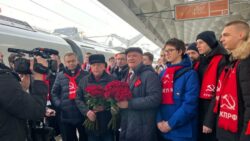 Делегация ЦК КПРФ во главе с Г.А. Зюгановым и Н.М. Харитоновым прибыла с рабочим визитом в Санкт-Петербург