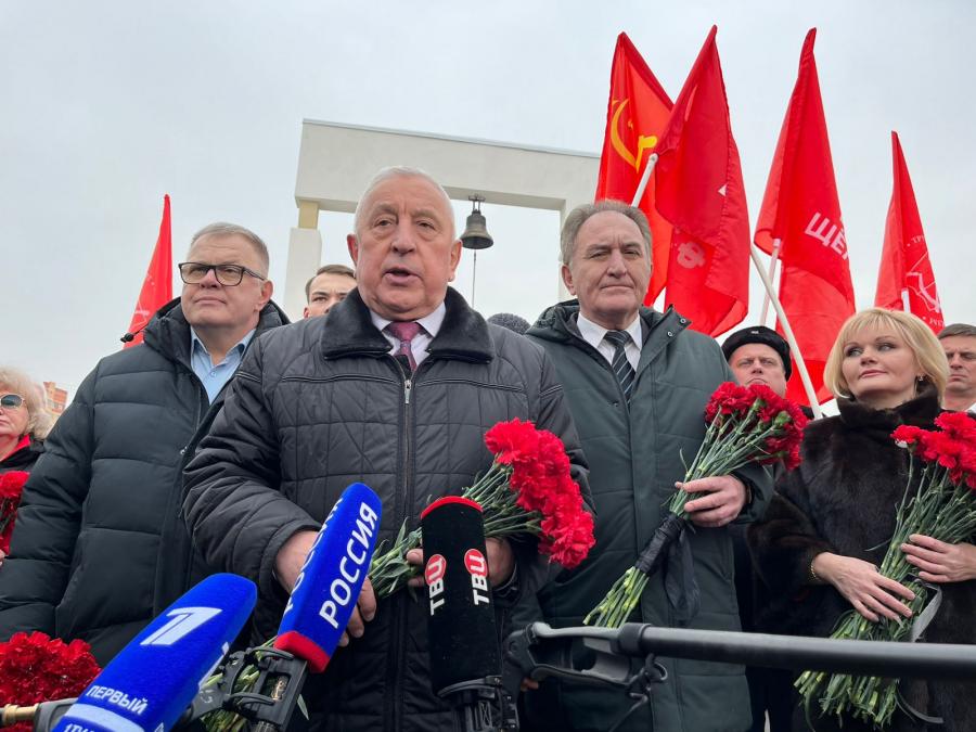 Начался визит кандидата в Президенты РФ от КПРФ Николая Харитонова в подмосковное Щёлково