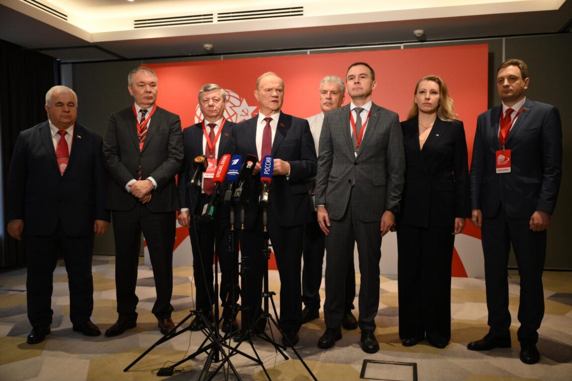 Пресс-подход руководства КПРФ в ходе Международного медиафорума «Правда против фашизма»