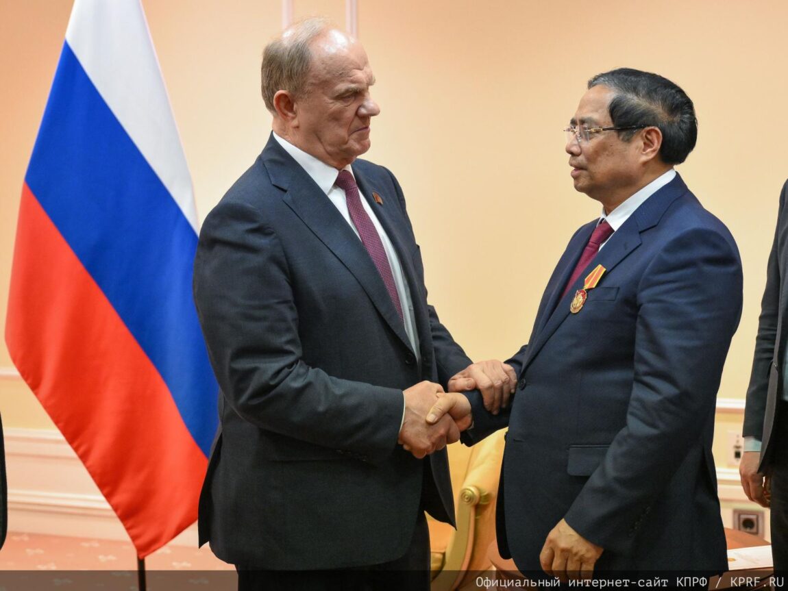 «Вместе мы – сила». Г.А. Зюганов встретился в Москве с Премьер- министром Вьетнама Фам Минь Тинем