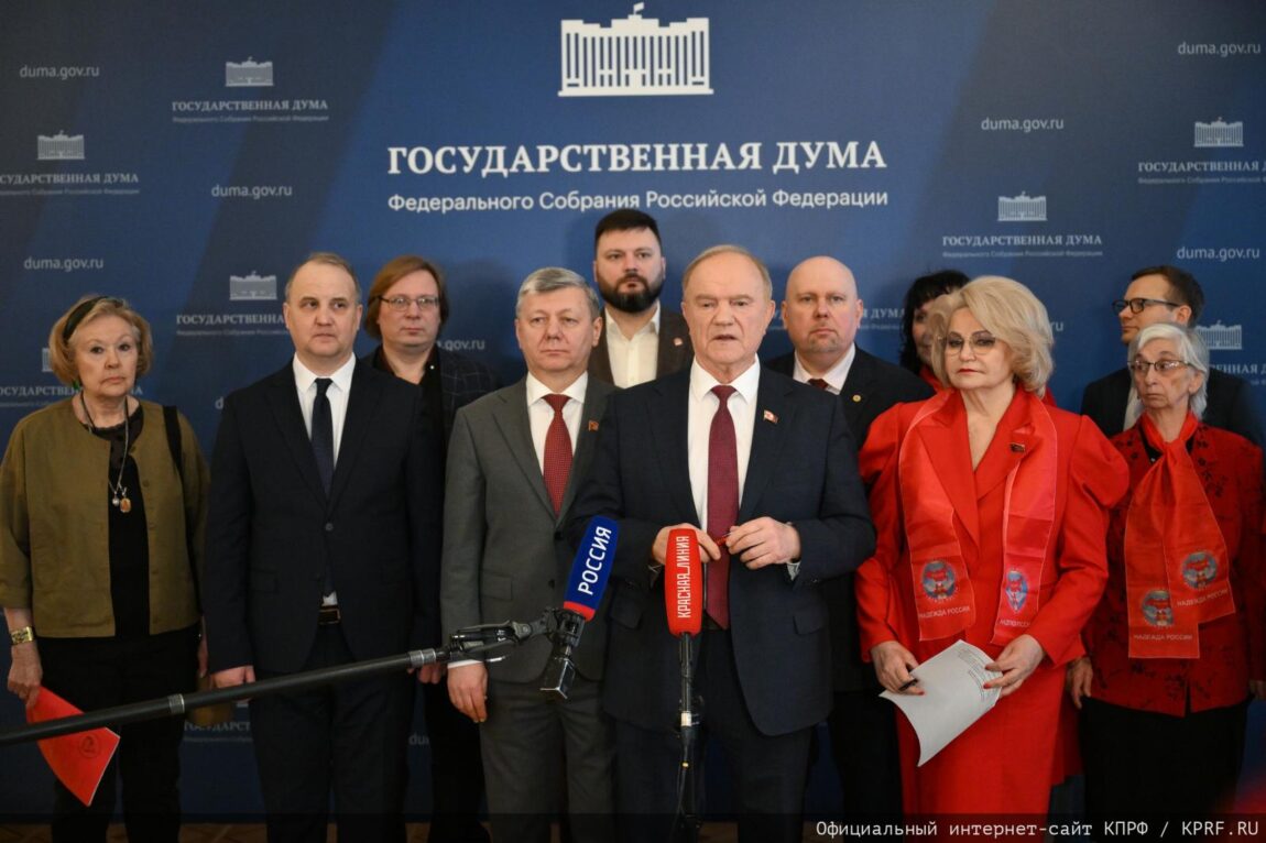 «За мир! Против агрессии!». Выступление Г.А. Зюганова на брифинге в Доме Союзов