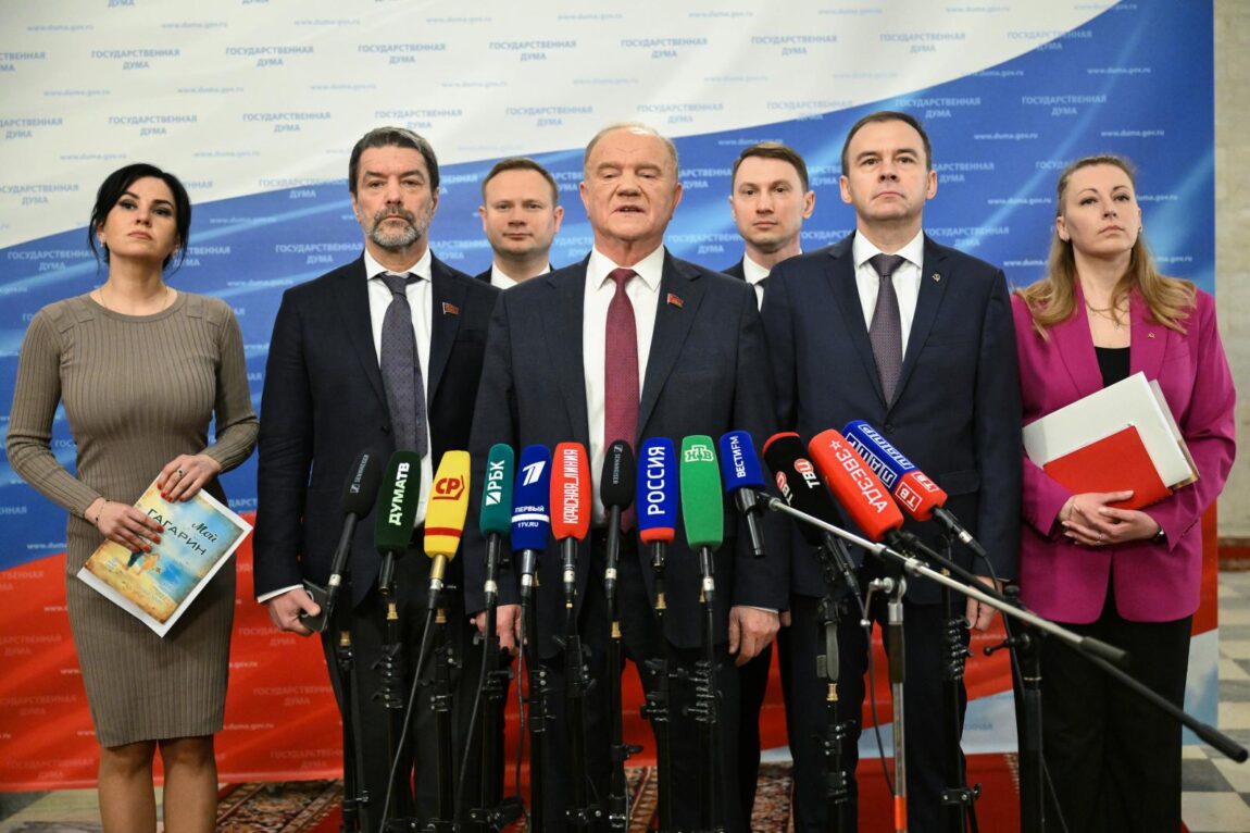 Пресс-подход Г.А. Зюганова перед началом пленарного заседания Госдумы