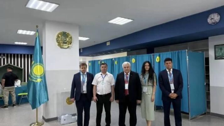 Казбек Тайсаев в день голосования посетил около 20 избирательных участков в Казахстане