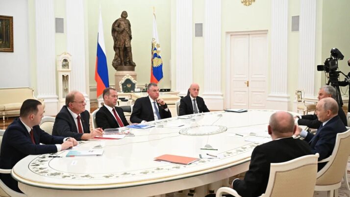 Г.А. Зюганов принял участие во встрече Владимира Путина с руководителями парламентских партий